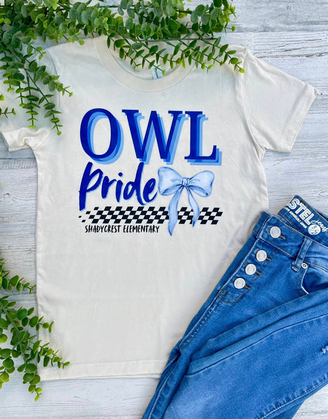Shadycrest Owl Pride Bow- 2 color options