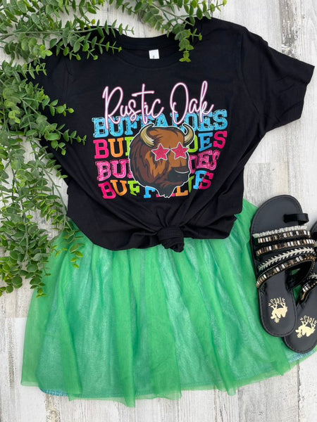 Rustic Oak Buffalo Colorful Stack