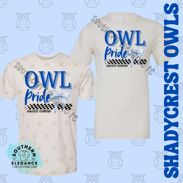 Shadycrest Owl Pride Bow- 2 color options
