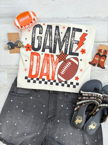 Orange Football Game Day Tee