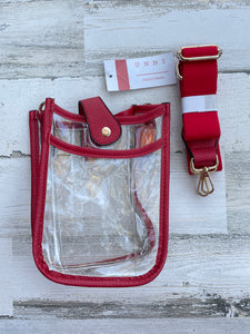 Red Clear Game Day Bag