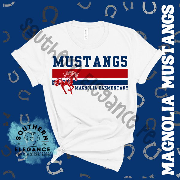 Magnolia Mustangs Lined