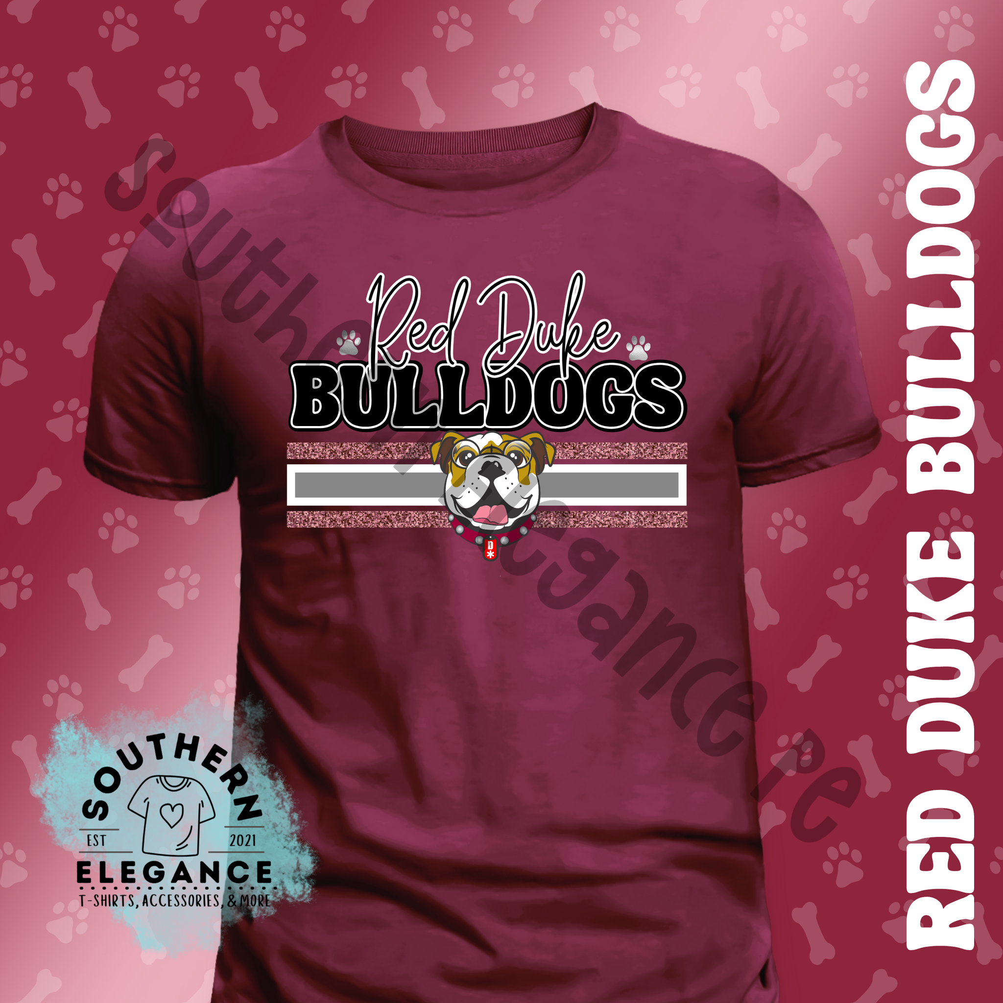Bulldogs Glitter Stack