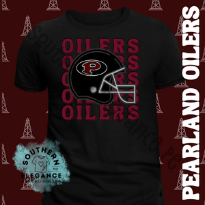 Pearland Oilers Helmet Stack