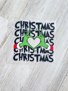 Pocket/Infant sized DTF print: Christmas Grinch