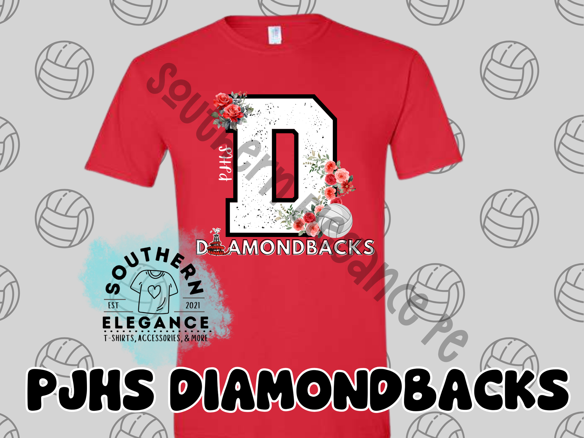 South Volleyball Floral