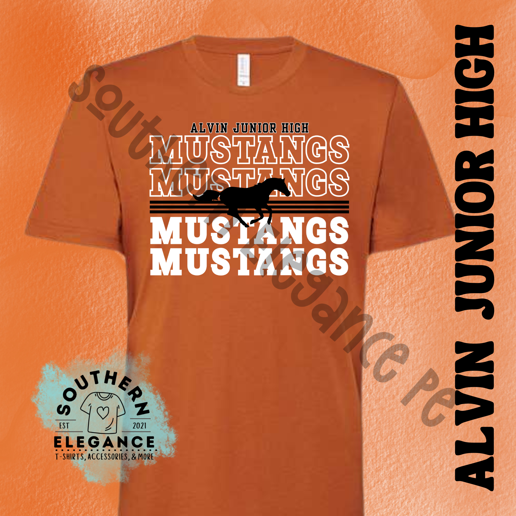 Alvin JH Mustangs Stacked