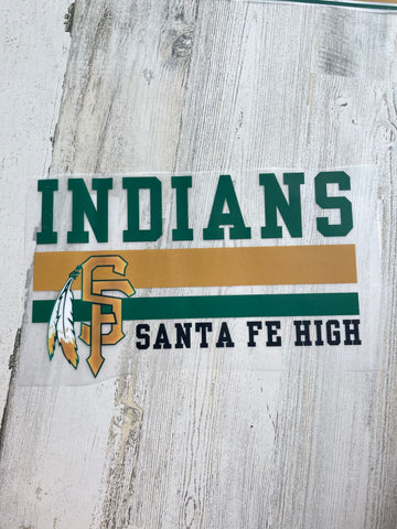 Santa Fe Indians adult DTF print