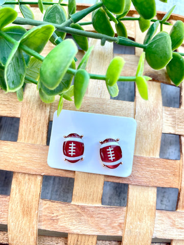 Football Mini Stud Earrings