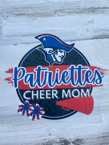 Patriettes Cheer Mom adult DTF print