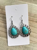 Teal Rodeo earrings