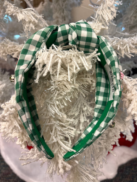 Green Plaid Nutcracker Headband
