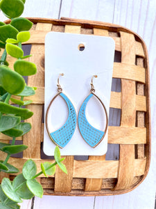 Sky Blue teardrop earrings