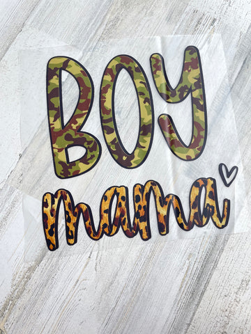 Boy Mama adult DTF print