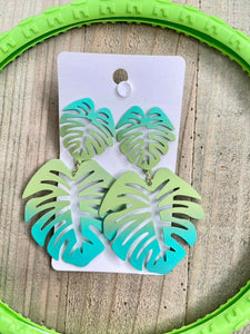 Palm Leaves Double Earrings