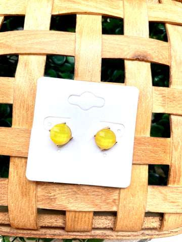 Yellow Mini Studs