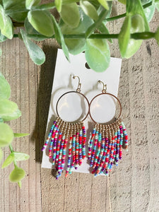Colorful Beaded earrings