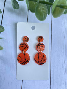 Basketball Triple Stack earrings