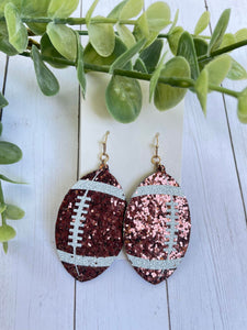 Glitter Football with Gold accents