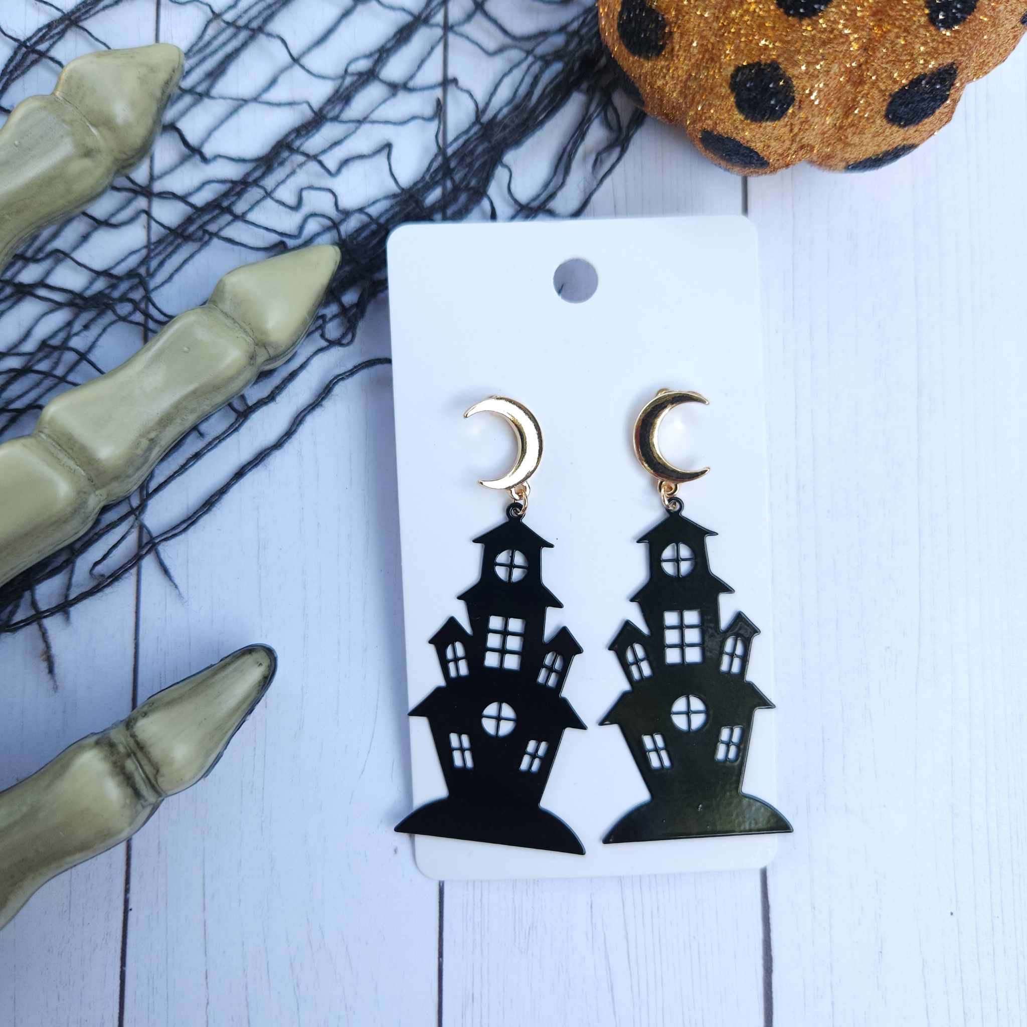 Haunted House earrings