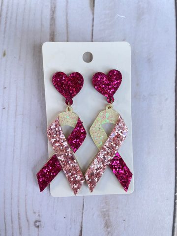 Glitter Ribbons Earrings