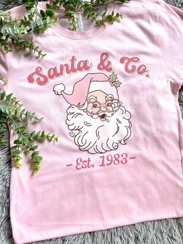 Santa & Co. pink tee