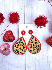 Wild for You Valentine Earrings