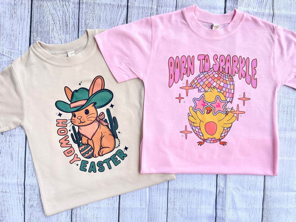 5T: Born to Sparkle Easter tee