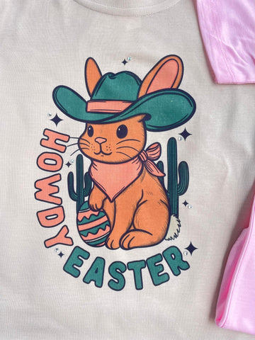 YOUTH SMALL: Howdy Easter tee