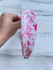 Light Pink Breast Cancer Ribbon Headband