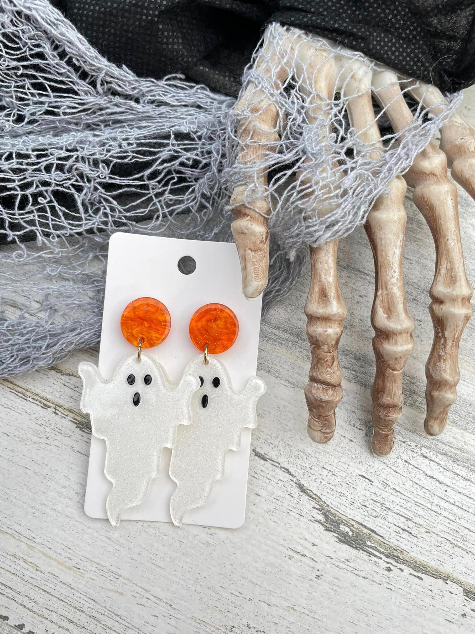 Acrylic Ghost earrings