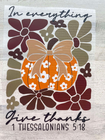 Give Thanks DTF print