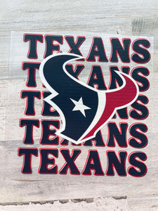 Texans Stack DTF print