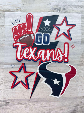 Houston Texans DTF print