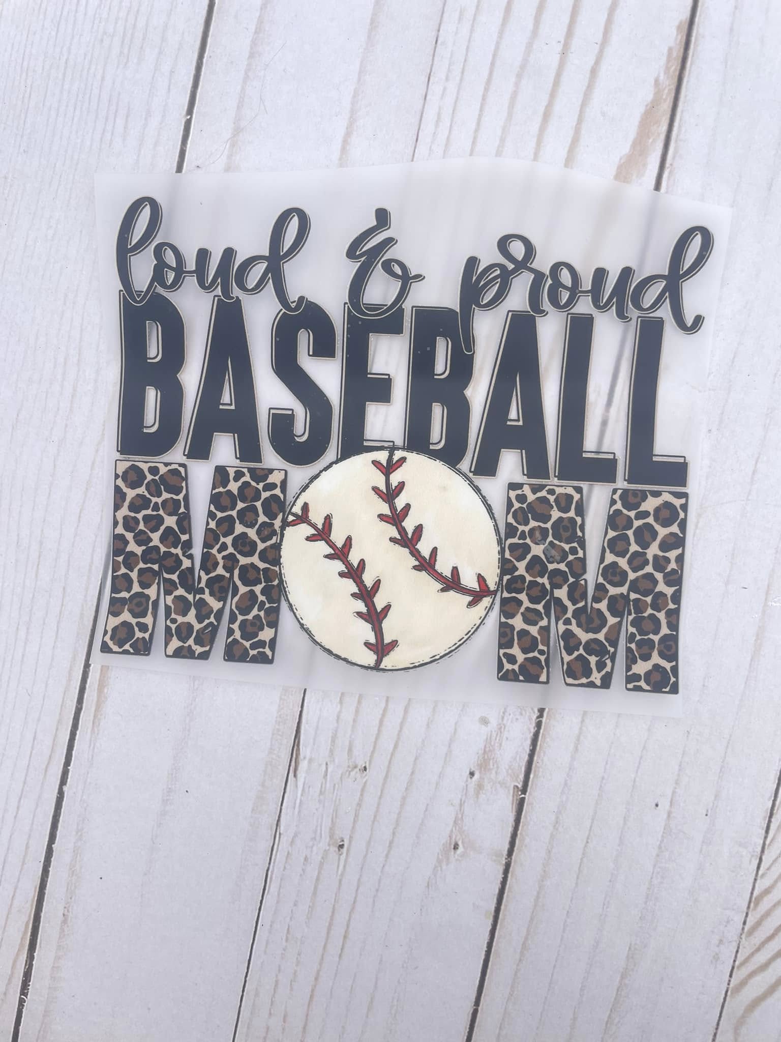Loud & Proud Baseball Pocket Size DTF print