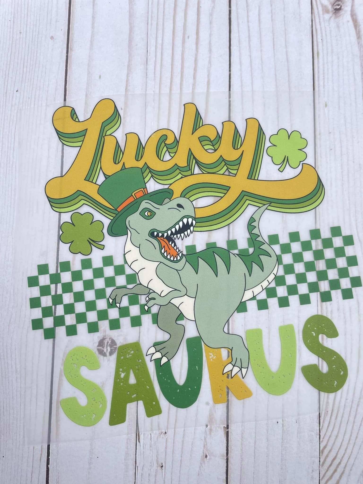Lucky Saurus Youth DTF print