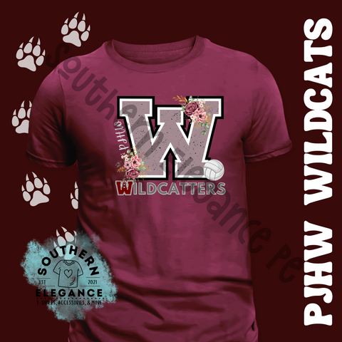 West Wildcatters Floral Volleyball