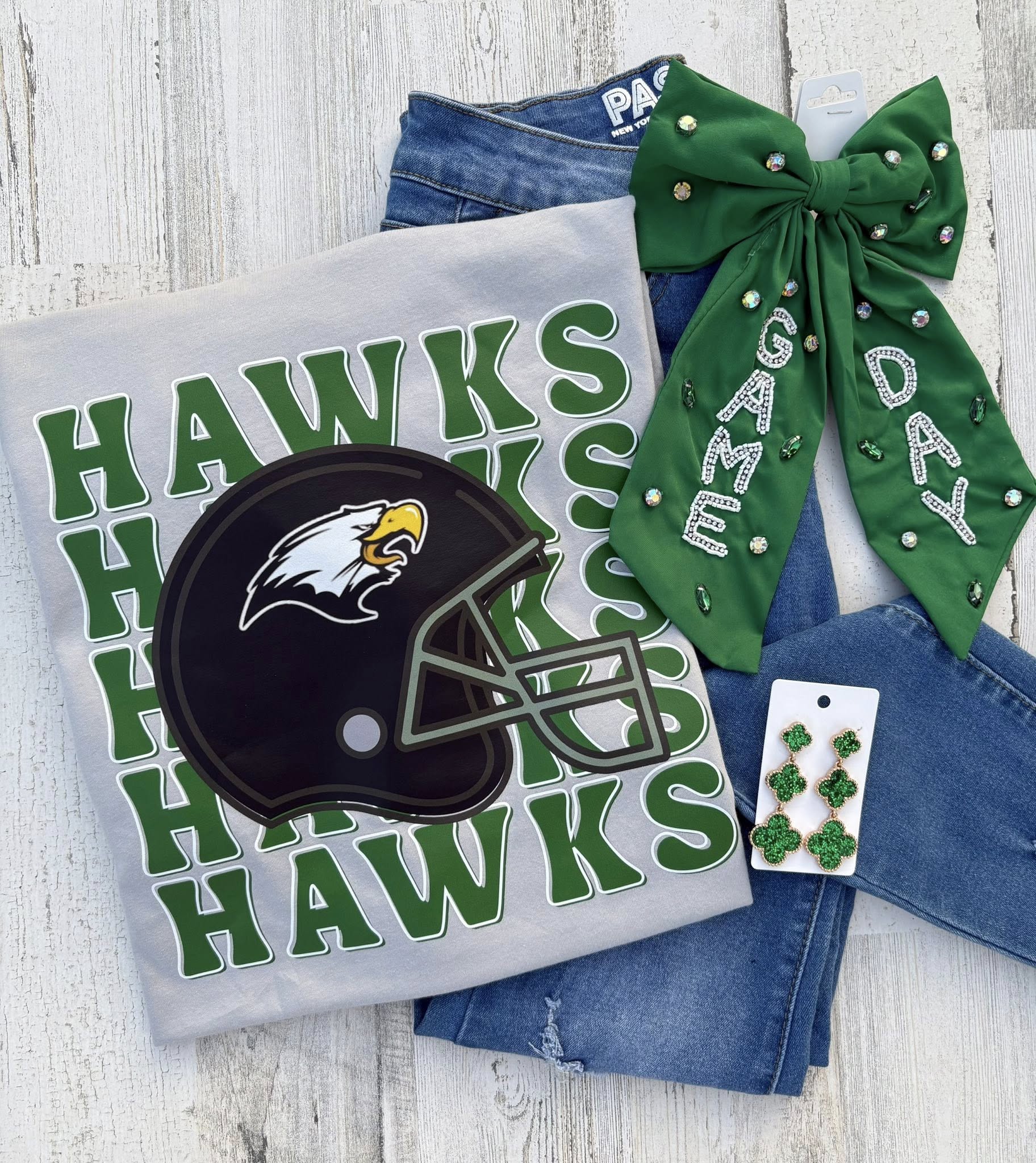 Hawk Football Helmet Stack