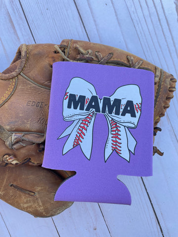 Mama Baseball Bow can holder