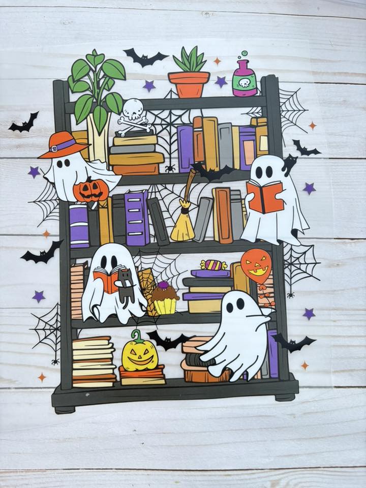Book Lover Halloween DTF Print