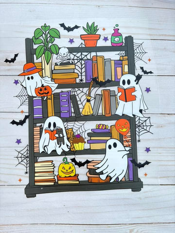 Book Lover Halloween DTF Print