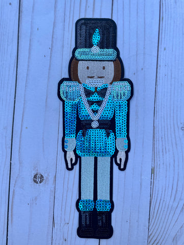 Blue Nutcracker sequin Patch