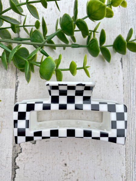 Checkered Hair Clip