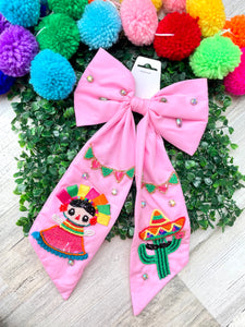 Pink Cinco De Mayo Beaded Headband
