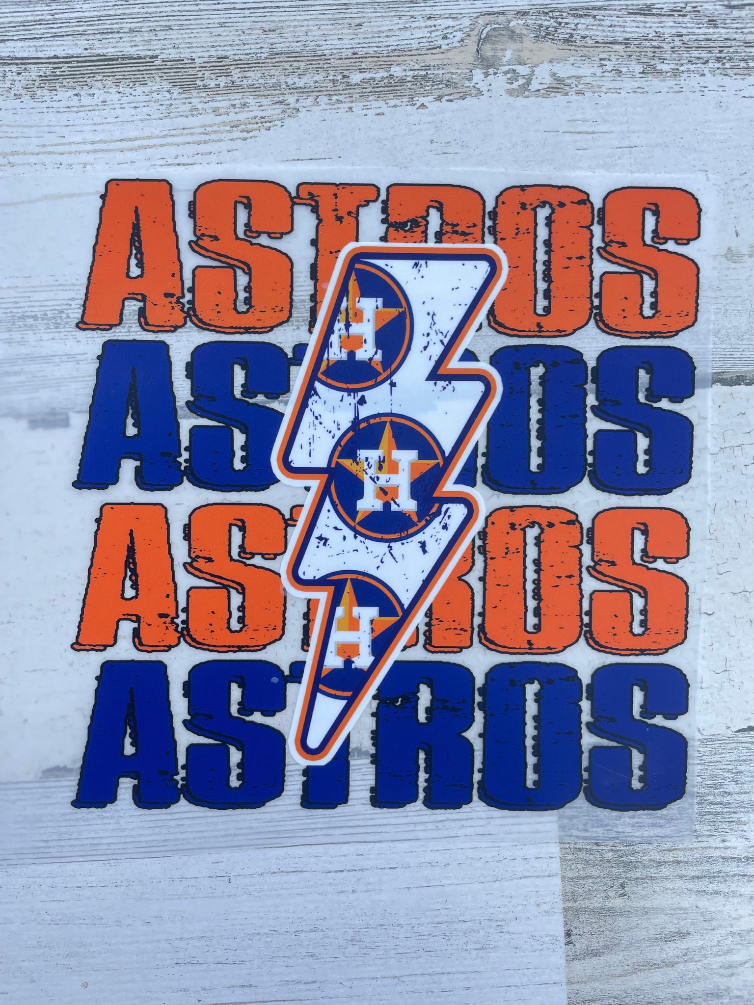 Astros Stack YOUTH DTF print