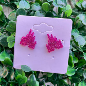 Pink Castle Acyclic Studs