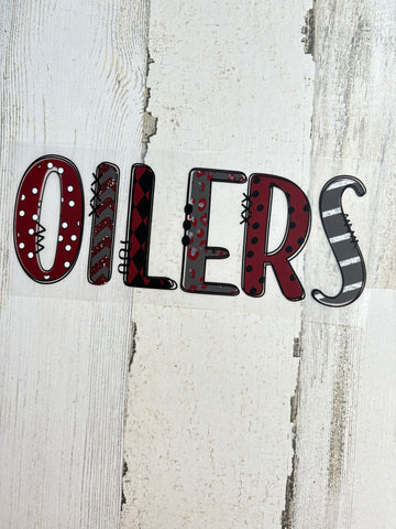 Oilers youth DTF Print