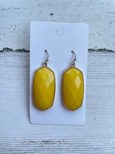 Yellow and Gold Earrings