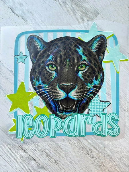 Leopards Blue & Teal