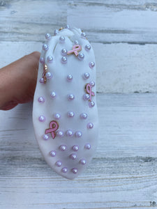 Pearl Breast Cancer Ribbon Headband